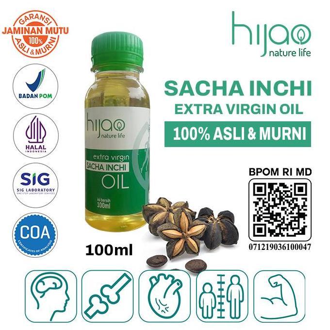 TERLARIS MINYAK SACHA INCHI OIL ORGANIK 100ML ASLI MURNI ORINAL JERNIH RASA HALUS