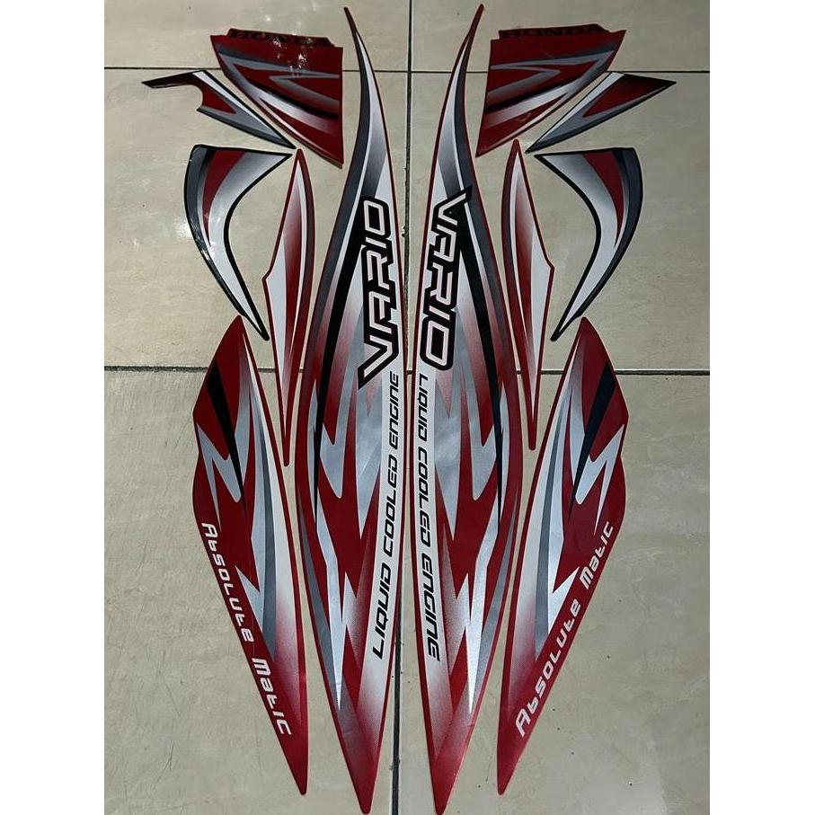 stiker striping honda vario 110 karbu 2012 2013 merah lis body standar berkualitas original