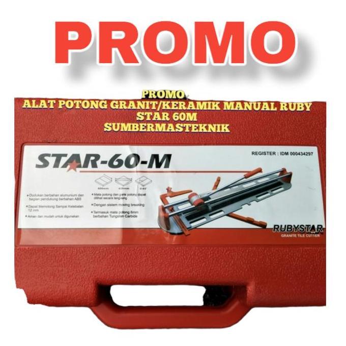 Baru alat potong granit manual ruby star 60m alat potong keramik/granit smt113 Diminati Banget