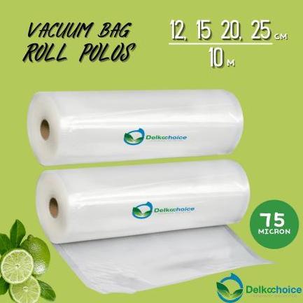 Ver- Plastik Vacum Vakum Vacuum Bag Sealer Makanan Roll Polos Delkochoice