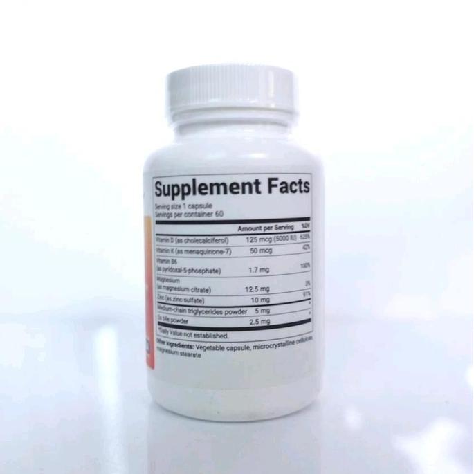 Mns- Dr. Berg Vitamin D3 K2 10.000 Iu & 5.000 Iu 120 Kapsul, Source Of Vitamin D3 & K2, 60 Capsules,