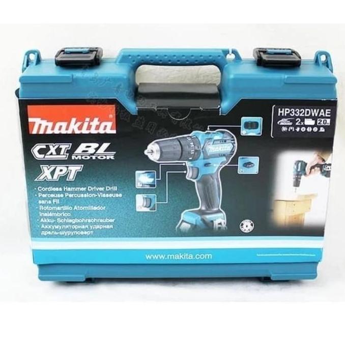 Makita HP332DWAE Mesin bor baterai 12V cordless HP332 brushless HP 332
