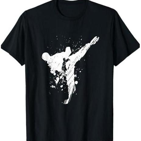 Ready BAJU TAEKWONDO BAJU KARATE KAOS TAEKWONDO KARATE SABUK HITAM BAJU KICK TAEKWONDO TSHIRT TAEKWO