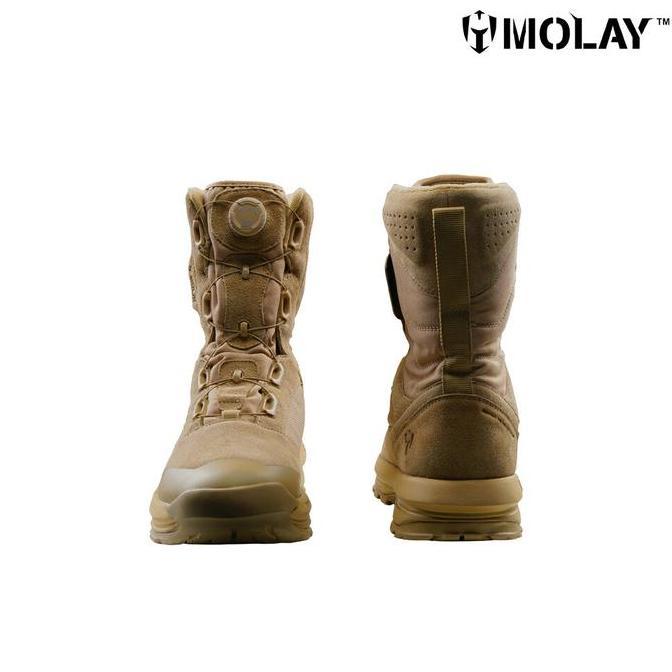 Molay Sepatu Honu Tactical Boots - Ranger Green & Pangoline Brown