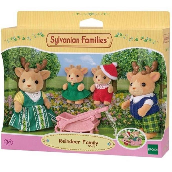 Mainan Boneka Sylvanian Families Reindeer Family Rusa Doll 4 Figure