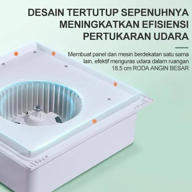 Exhaust Fan Kipas Angin Hexos Plafon Dak Penyedot Panas Kamar Plafon Exhaust Sirroco Siroco Ventilan