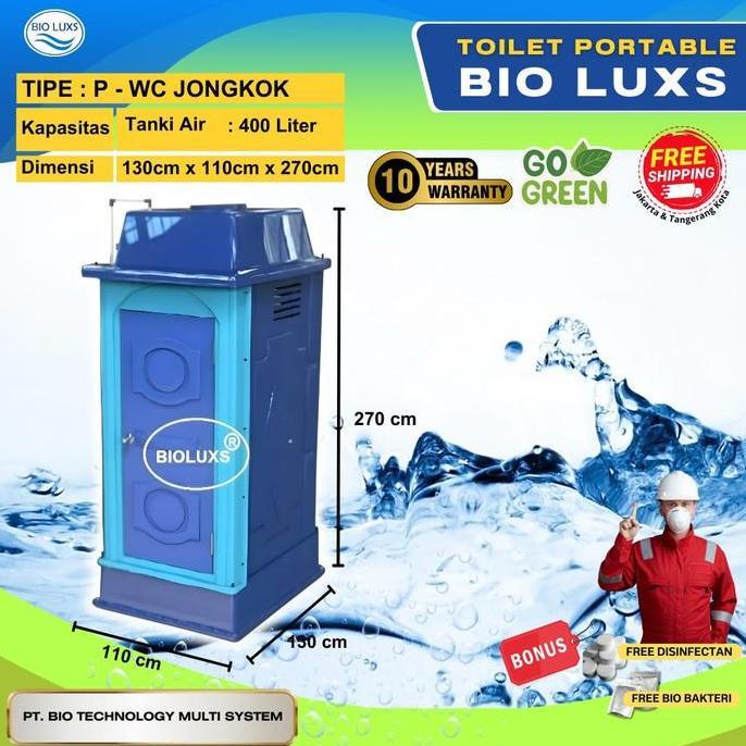 Toilet Portable PU Type A WC jongkok bioluxs frp