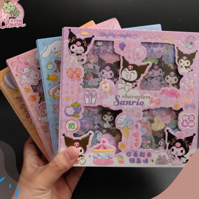 CUTE CHARACTER STICKERS SET ISI 32 STIKER KAWAII VIRAL BOX LUCU MURAH