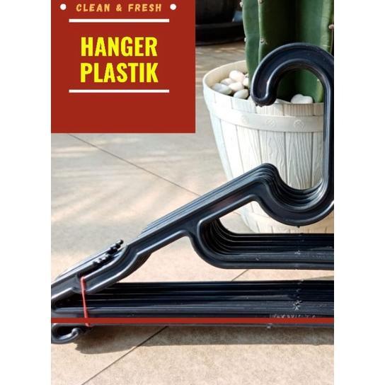 [LUSINAN] Hanger Plastik Hitam Laundry Lusinan, Hanger laundry