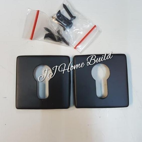Kunci Pintu Ring Cover/Penutup Lubang Pintu/ Ring Kunci Kotak HITAM