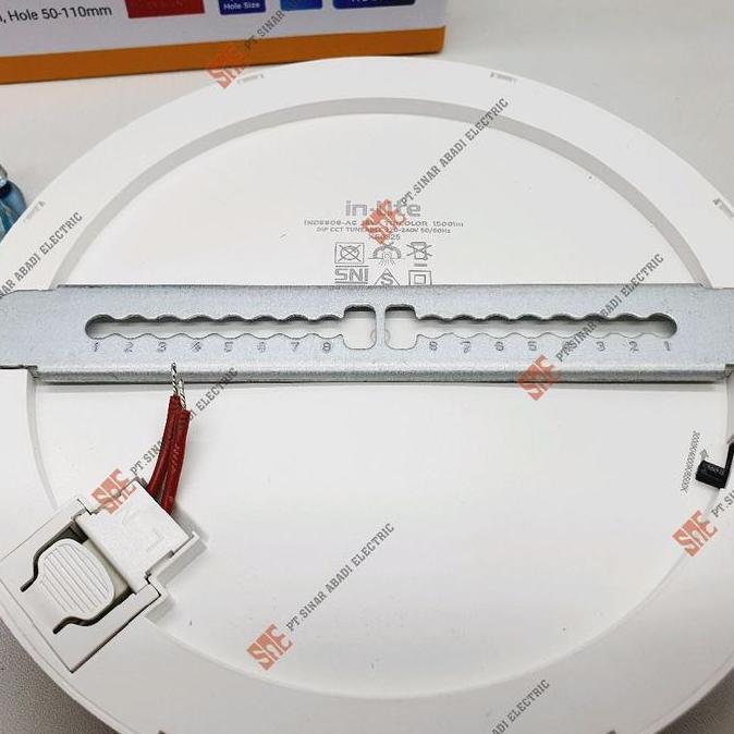 Downlight Led 15W 15 Watt Inbow Outbow Inlite Tricolor Adjustable Inlite INDS608-AC 3000/4000/6500K 
