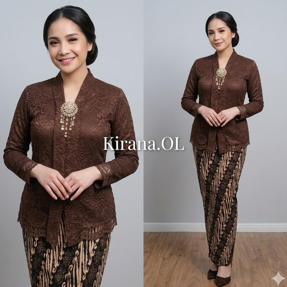Kirana Ol - Kebaya Modern - Kebaya Brokat Busui Modern - Kebaya Pesta - Kebaya Floy Kartini - Kebaya
