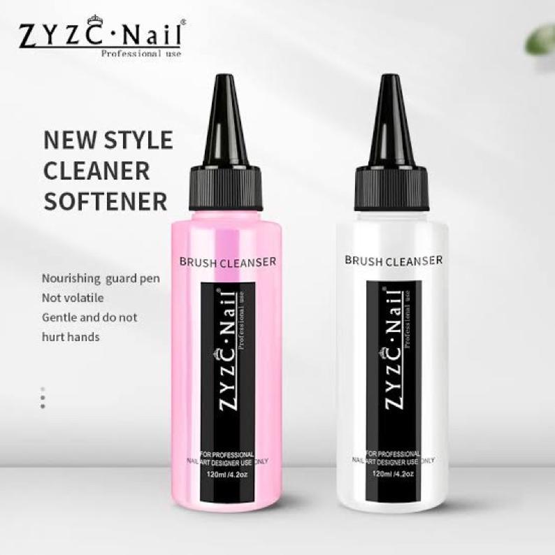 Zyzc Brush Cleanser 120Ml Oil Formula For Brush Nail Art Pembersih Kuas Nail Art
