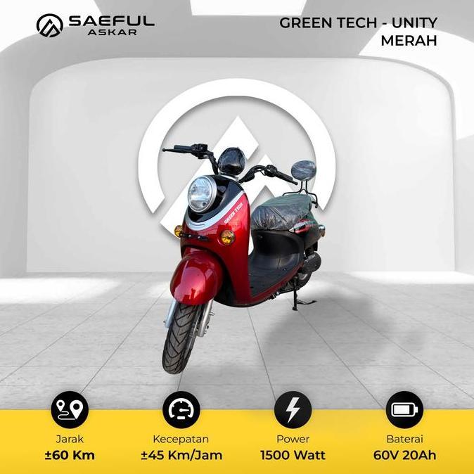 Motor Listrik Green Tech Tipe Unity 1500W Greentech Bisa Urus BPKB
