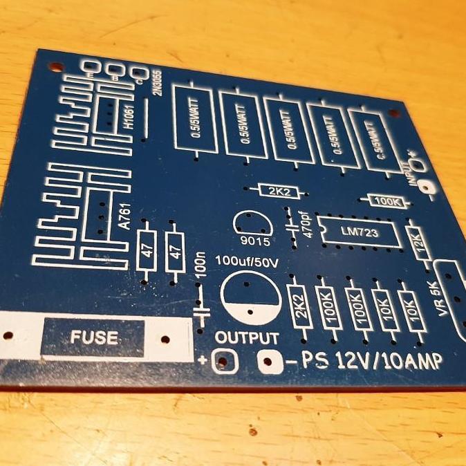 PCB VARIABLE ADJUSTABLE VOLTAGE REGULATOR LM723 LM 723 10A BBM27