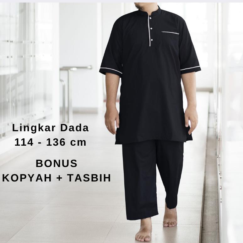 HOT PRODUCT FREE TASBIH+KOPYAH (JUMBO)  Setelan Koko pakistan M-3XL jumbo koko baju dan celana bigsi