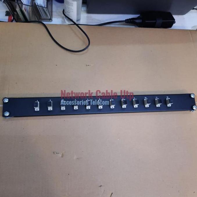 Patch Panel Fiber Optic 12 Core SC Multimode Komplit Adapter