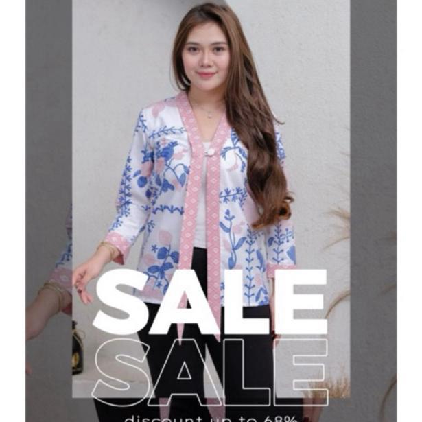 Blouse Kartini (COD) Batik Kerja modern baju Kantor Outer Kebaya  Atasan Wanita Terkini