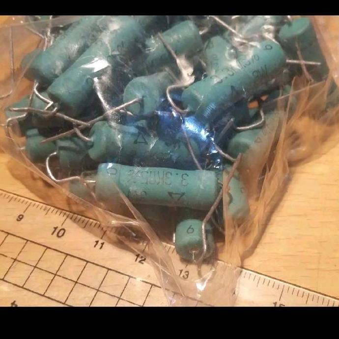 RESISTOR 3K3 3,3 KOHM 3,3KOHM 3.3K 3.3KOHM 3.3 KOHM 3.3 K OHM 3WATT 3 WATT MATSUSHITA JAPAN BBM27