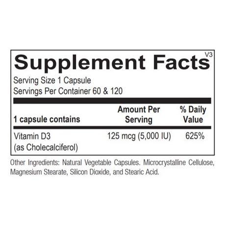 Carlyle High Potency D3 5000Iu 5000 Iu 500 Softgels Vitamin D3 Ori Usa