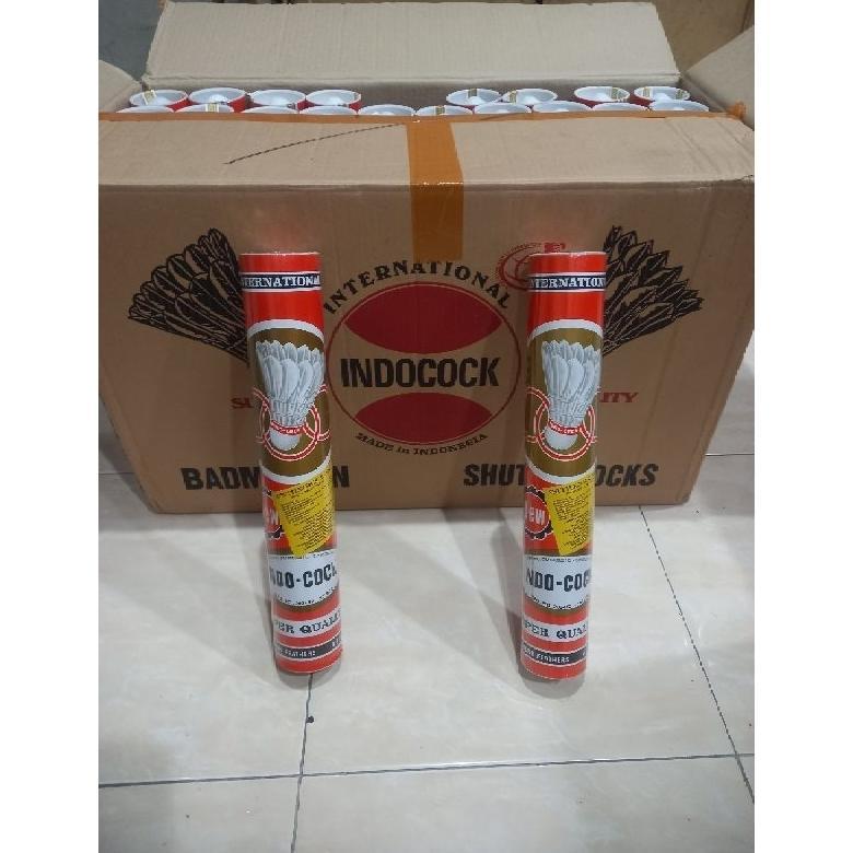 hemat shuttlecock badminton indocock merah original