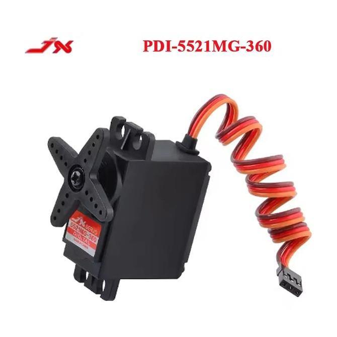 JX SERVO PDI 5521MG 360 DERAJAT 55G 20KG METAL GEAR UNTUK RC CAR 1/8 1/10 RC BOAT HSP WLTOYS MJX MN 