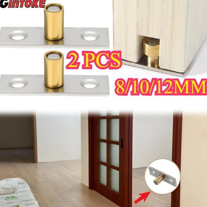 Baru- 1Set/2Pcs Roda Bawah Pintu Sliding Roda Sliding Door Guide Geser Logam Stopper Pintu Sliding/R