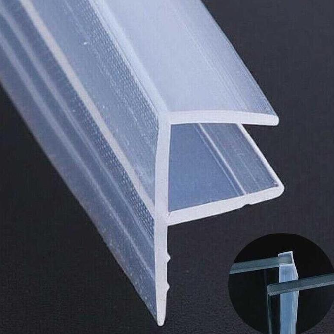 Baru- Lis Silikon Penutup Celah Pintu Kaca Model F H U 6Mm 8Mm 10Mm 12Mm Panjang 1M 2M Silicone Glas