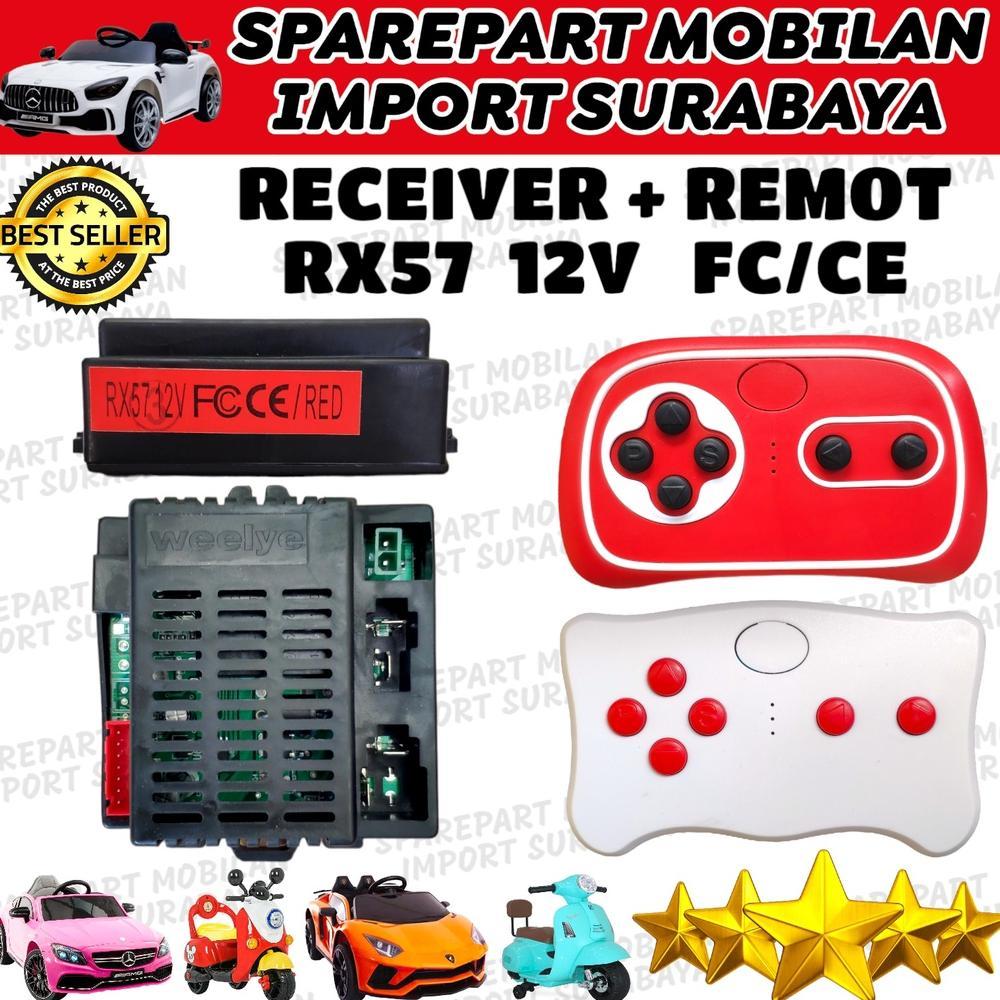 RECEIVER RX57 12V FC/CE MODUL MESIN MOTOR MOBIL MAINAN ANAK KAPASITAS 12V REMOT CONTROL WIRELESS PMB