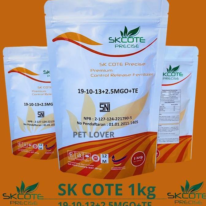 Newgrd- Pupuk Osmocote Merah / Sk Cote 1Kg 19-10-13+,5Mgo+Te