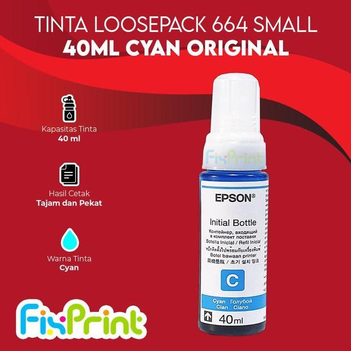 Pixy- Tinta Epson 664 Loosepack 40Ml Black Cyan Magenta Yellow