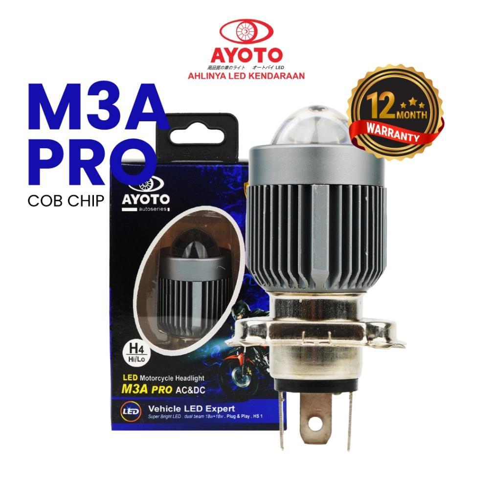 AYOTO LAMPU LED MOTOR MOBIL KAKI 3 H4 SERIES PREMIUM