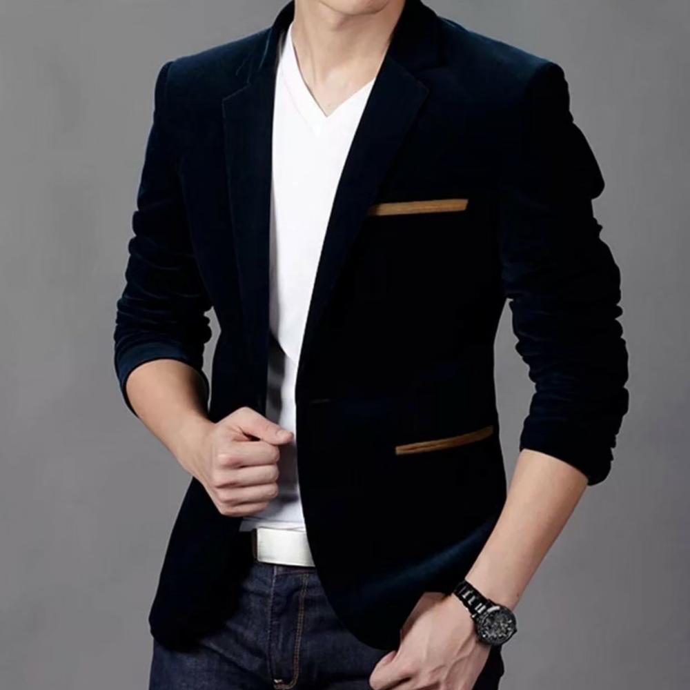 pengiriman cepat Jas Blazer Pria Slim Fit Formal Non Formal / Jas Blazer Resmi Kerja Nikah Wisuda / 