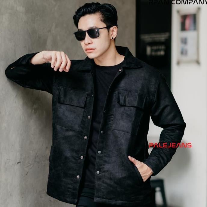 TERPOPULER Trucker Suede Jacket RPAN COMPANY  / Jaket Suede Premium / Suede Shirt Jacket / Jaket Bro
