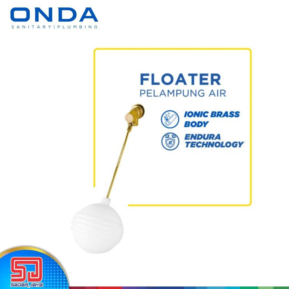 NEW ONDA Floater Pelampung Air Otomatis Tangki Kloset Tandon Toren 1/2" Setengah Inch 3/4" Tigaperem
