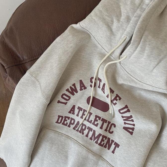TERKINI S - XXXXXL(6XL) Hoodie IOWA STATE UNIV Jumbo Bigsize Jaket Fleece Korean Style Wanita Pria O