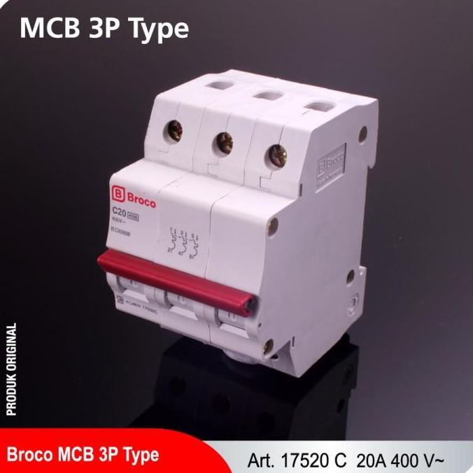 BROCO MCB 3 PHASE 20A (17520C)