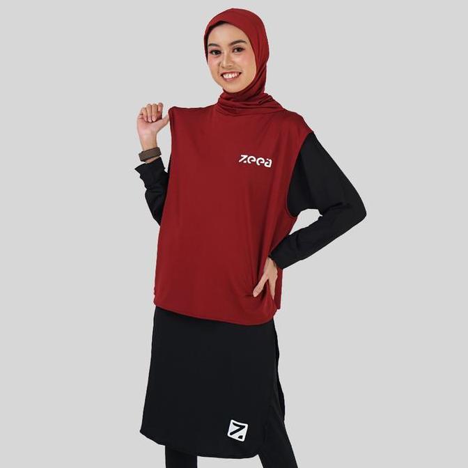 Veil- Zeea Hayfa P Dagli Outer Hijab Olahraga Muslim Sport Panjang