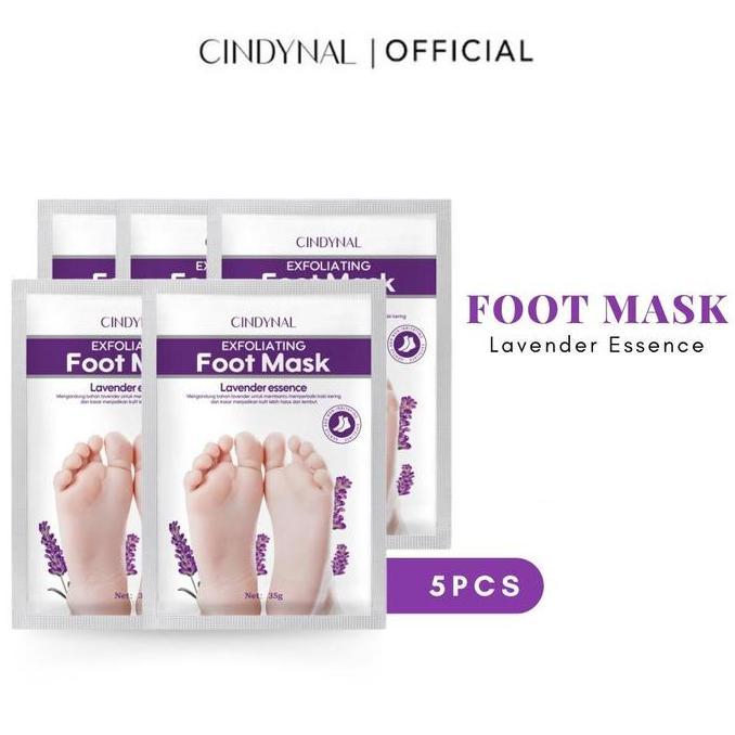 bangpadriss - 5 pcs cindynal foot mask lavender masker kaki