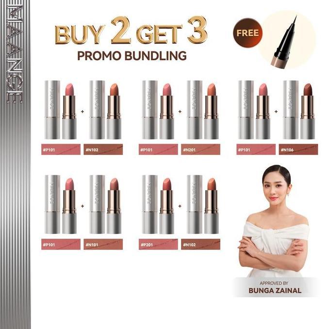Lips- [Marimar Say Yes] Maange Kissproof Lip Matte - Transfer-Proof Matte Lipstick Tahan Air & Melem