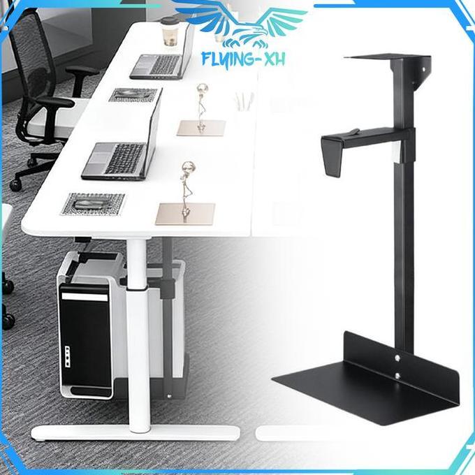 BRACKET CPU KOMPUTER BAWAH MEJA TRAY CPU KOMPUTER UNIVERSAL RAK CPU KOMPUTER STAND CPU KOMPUTER RAK 