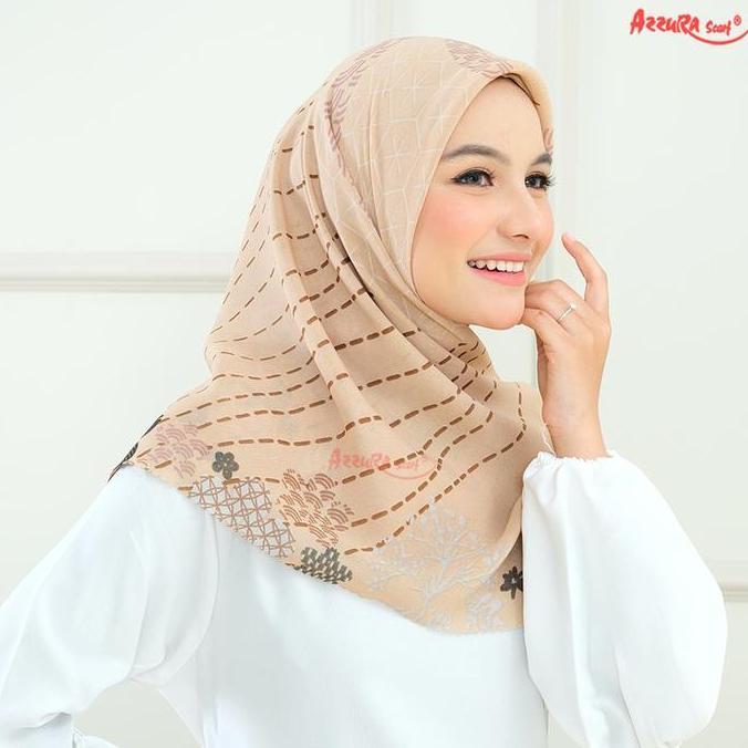 Chromic 3 - [Lasercut] Azzura Scarf (Kerudung Segi Empat Serat Perancis Premium Wanita Muslim) Squar