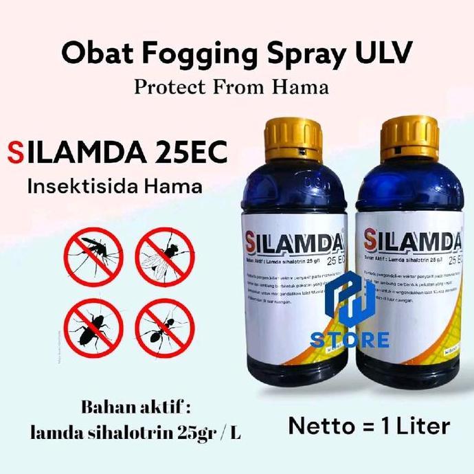 SANTIKA.GROSIR - SILAMDA 25 EC OBAT FOGGING SPRAY PESTISIDA 1 LITER EFEKTIF BASMI NYAMUK KECOA LIPAN