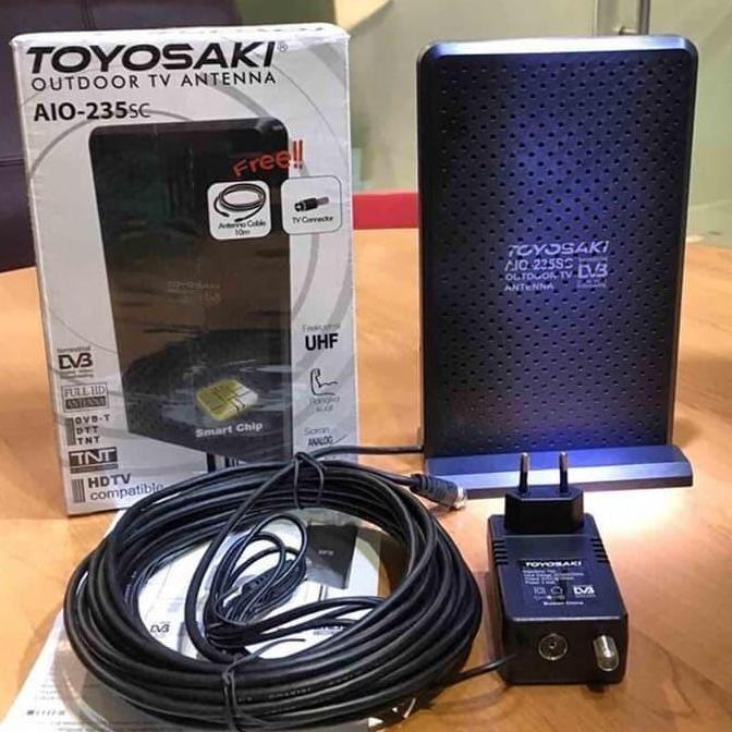 ANTENA TV DIGITAL TOYOSAKI AIO 235 ANTENA TV INDOOR/OUTDOOR + BOOSTER