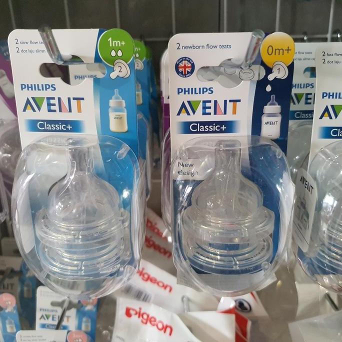 Original Philips Avent Nipple Classic isi 2/ Dot Botol Susu Avent
