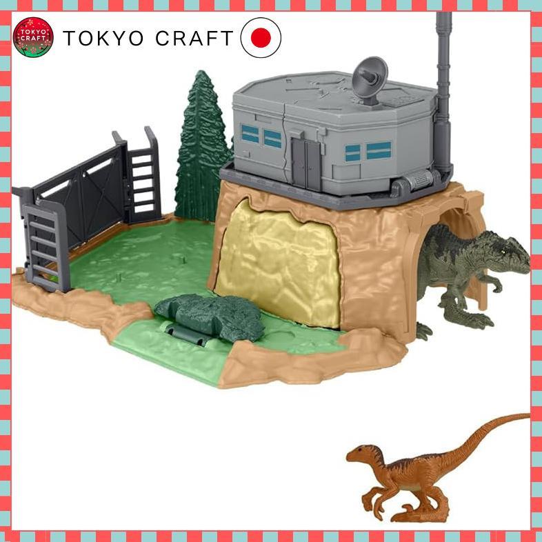 Mattel Jurassic World New Dominion Mini Figure Playset - Dino Rampage Gigantosaurus & Mosasaurus