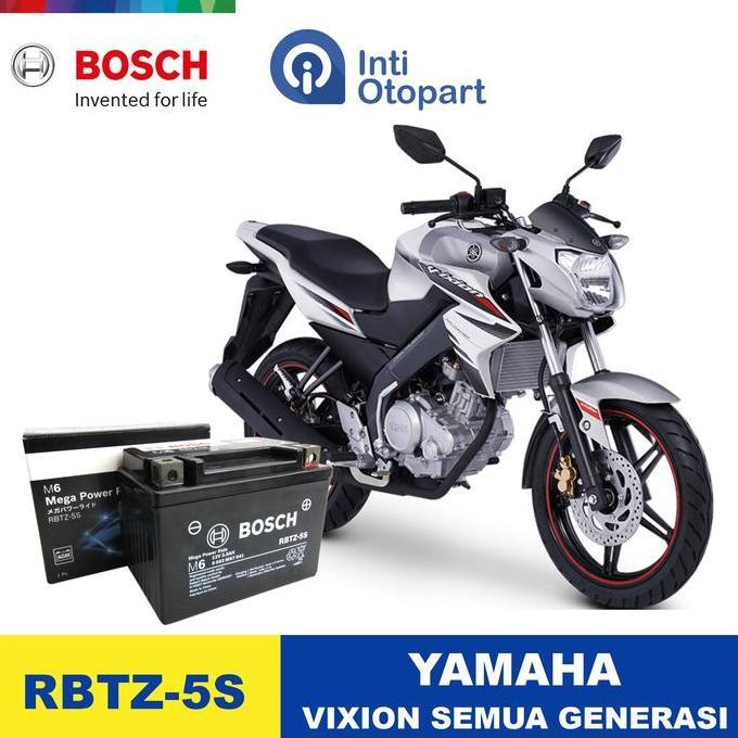 Accu Aki Motor Yamaha Vixion Original Bosch Terbaik
