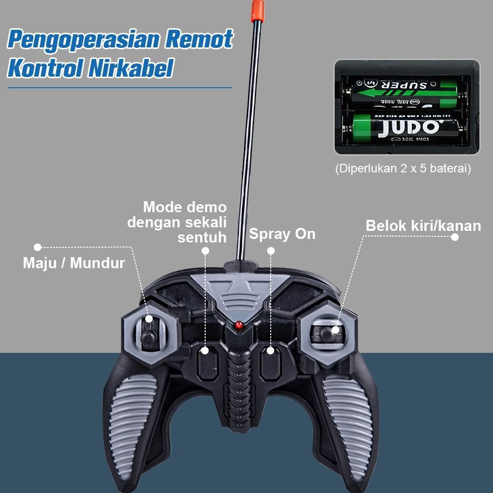 limited wetech mobil remote control alloy offroad dengan fitur semprotan air mobil panjat untuk semu