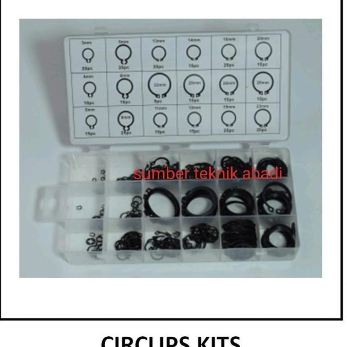 CIRCLIP KIT / SNAP RING SET / C RING SNAP PER BOX BMP27