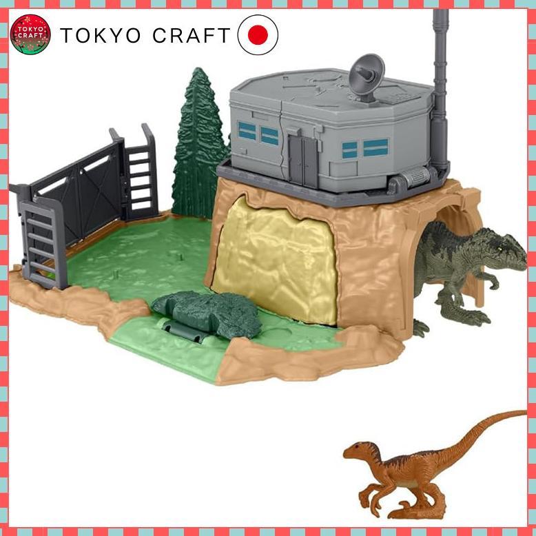 Mattel Jurassic World New Dominion Mini Figure Playset - Dino Rampage Gigantosaurus & Mosasaurus